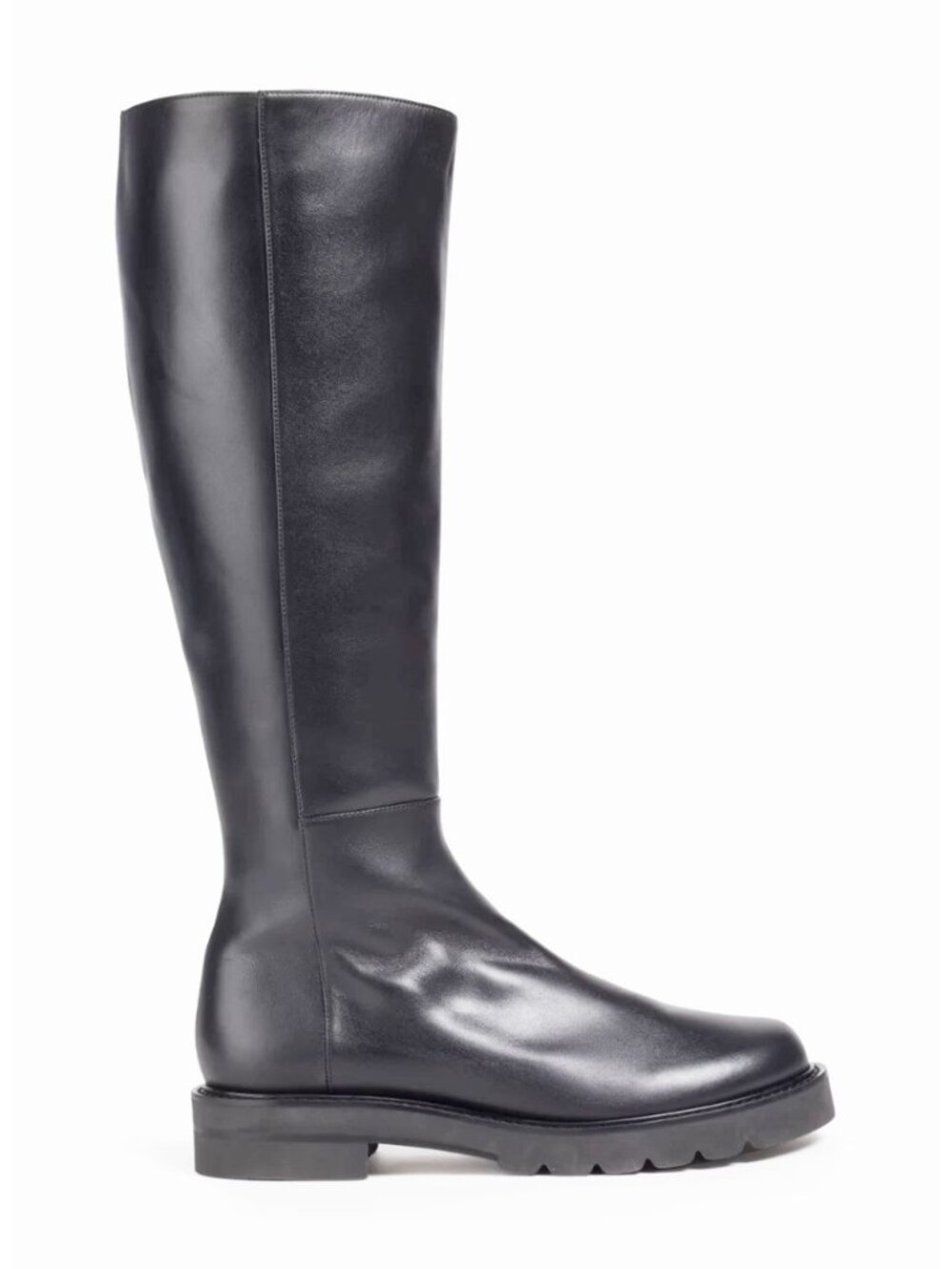 $950 STUART WEITZMAN Mila Lift Leather Knee High Boots BLACK 9 US (PD5)